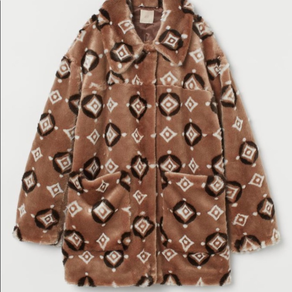 H&M faux fur coat